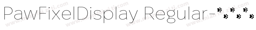 PawFixelDisplay Regular字体转换